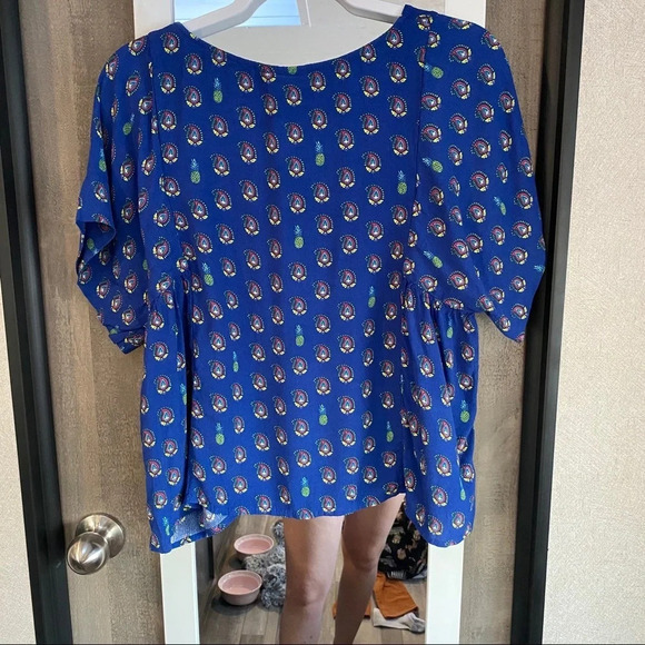 Maeve Anthropologie pineapple paisley print Blouse - Picture 1 of 4